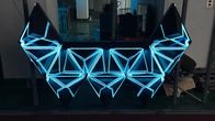 SMD Indoor Full Color DJ Booth Led Screen , P5 Led DJ Facade For Nightclub Bar