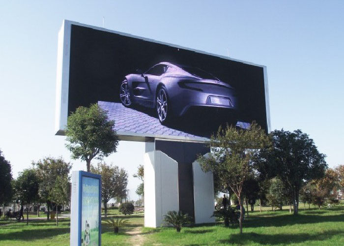 High Brightness P10 Outdoor Full Color Led Display With Constant Current Driver 1/4 Scan
