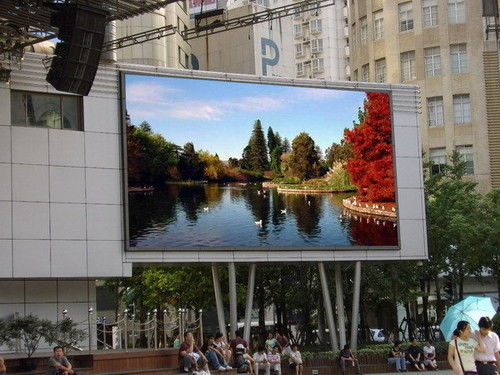 Rgb Smd3535 10mm Outdoor Led Displays Big Massive Video Wall Great Waterproof