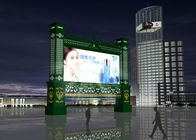 Custom Outdoor Led Video Wall Screens , Led Moving Message Display With Light Emitting Materials