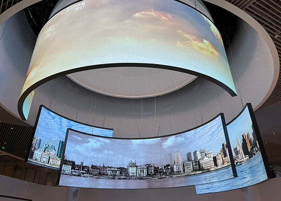 Curved P4 P5 320*160mm Indoor Full Color Led Display Irregular Shape