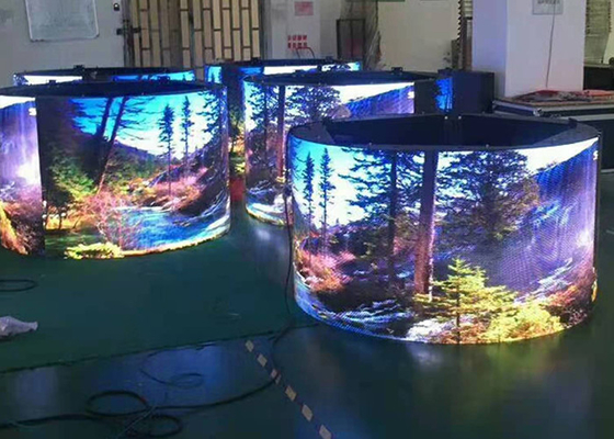P2.5 320*160mm Indoor Flexible Led Screen HD Soft Curved Led Panel
