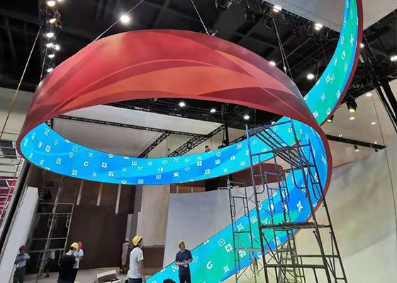 P2.5 320*160mm Indoor Flexible Led Screen HD Soft Curved Led Panel