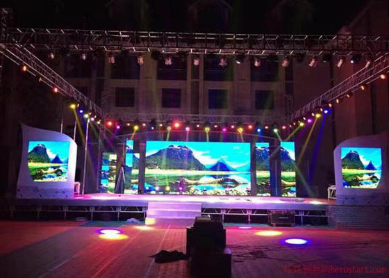 Large Indoor Movable LED Screen P3.91 RGB Led Display Board For Rent