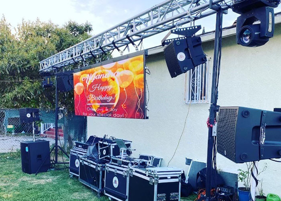 2.976mm Outdoor Rental Led Screen Video Display For Live Events