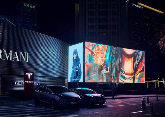 SMD3535 P10 RGB Outdoor Advertising Led Display With Front Service
