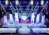 Rental led display 500 * 500mm / 500 * 1000mm high difinition die - casting alumium cabinet