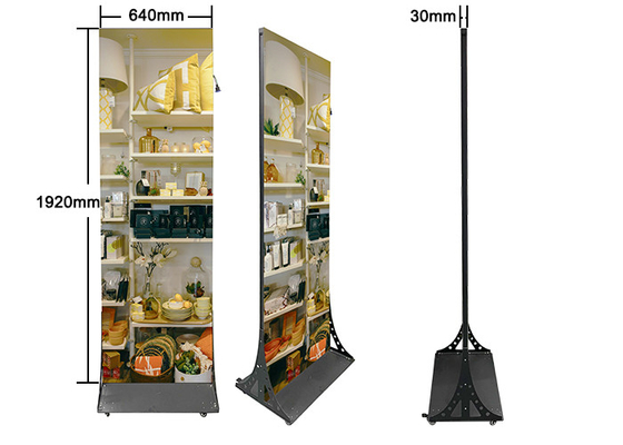 All-in-one Double Sided Ultra Thin Poster LED Screen Indoor Moveable