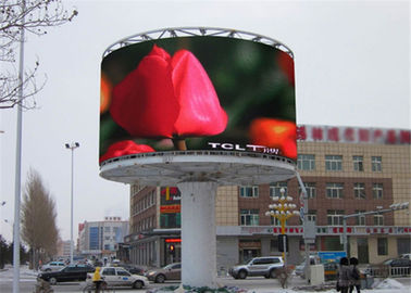 High Resolution Outdoor LED Billboard P6 Waterproof Iron Cabinets Fixed Installation