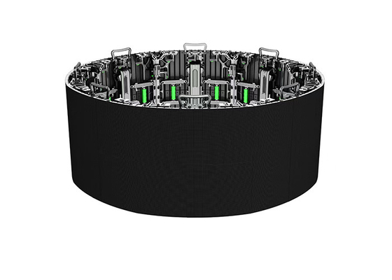 Curved Indoor Rental LED Display Circle Shape Corner Video Wall