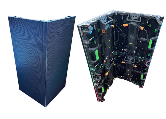 P1.95 P2.5 P2.6 P3.91 Right Angle Rental LED Display 250*250mm Module Size Hard Connection