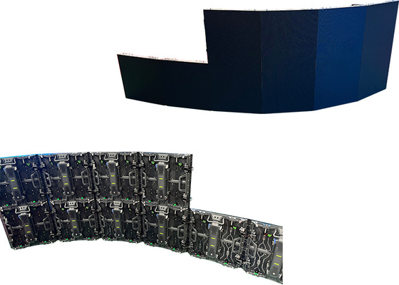 P1.95 P2.5 P2.6 P3.91 Right Angle Rental LED Display 250*250mm Module Size Hard Connection