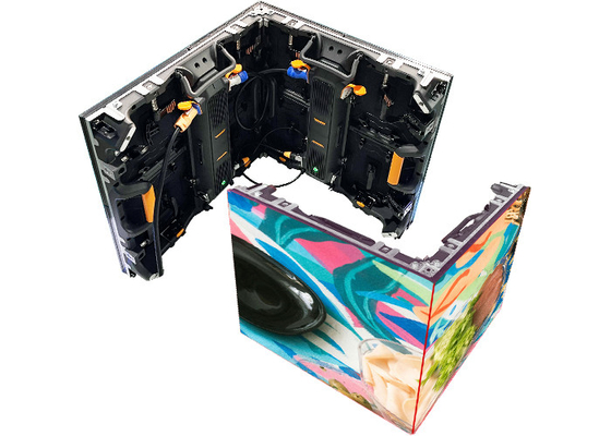 Square 90 Degree Rental Screen For Stage Events Optional Curved Locks