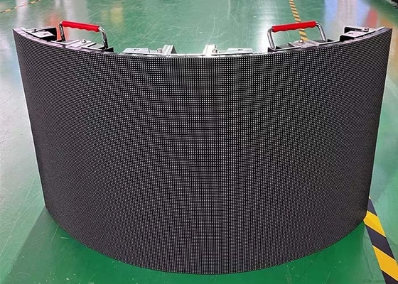High Resolution Outdoor Curved led screen for rent, P3.91 advertising led display