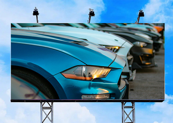 Outdoor LED Digital Signage On the Wall/Pillar 110-240v AC City Street