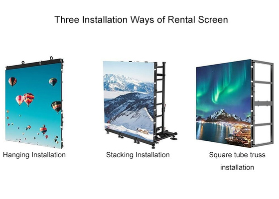 7680Hz High Refresh Rate P2.6 Indoor Rental LED Screen On Stage Good Resolution