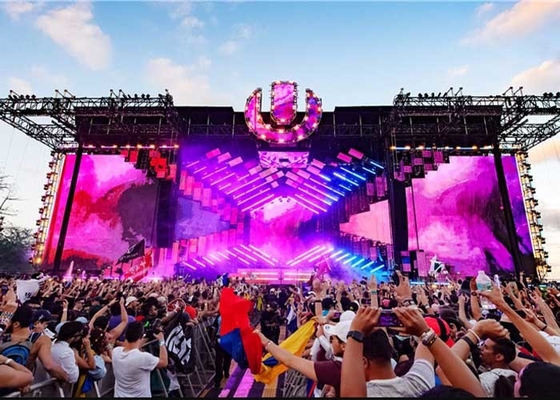 P2.604  Portable Stage Backdrop Rental LED Video Wall Giant LED Display For Events