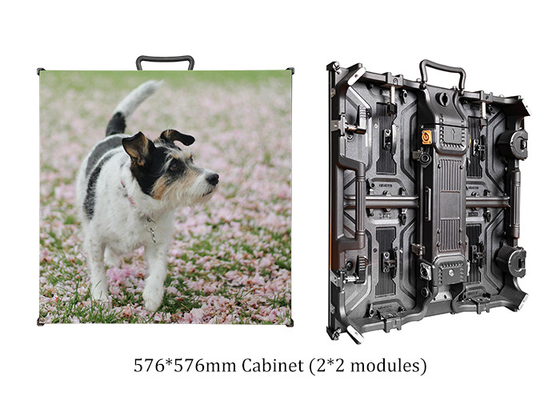 P4.8 Outdoor Rental LED Screen 576*576mm Cabinet 288*288mm Module Rainproof