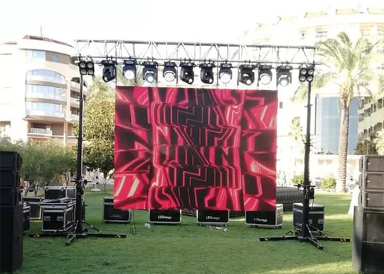 P4.8 Outdoor Rental LED Screen 576*576mm Cabinet 288*288mm Module Rainproof