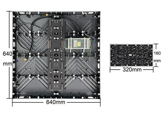 Seamless Splicing 640*640mm Indoor LED Video Wall For Cinema Control Room