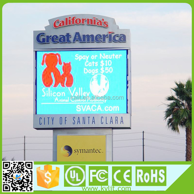 P10 Outdoor LED Display Module 10mm Pixel Pitch 10000cd/sqm