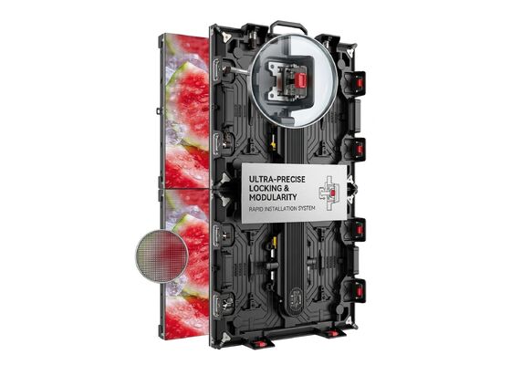 P1.95 Indoor Rental LED Screen 500x500mm Die-Cast Cabinet 3840Hz Front Service