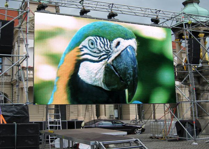 Super Slim Outdoor Led Screen Rental , Flexible Led Display Video Wall With 2 Years Warranty