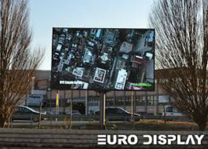 High Brightness Outdoor Full Color LED Display Wall Screen For Commercial Advertising