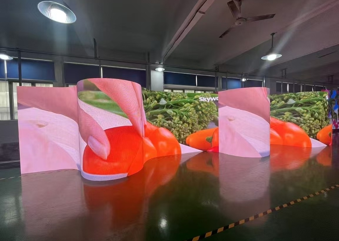 HD P1.9/P2.6 500*500/500*1000mm indoor flexible soft bendable rental led screens for stage