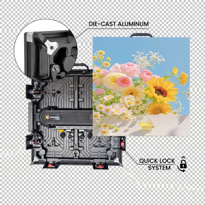 P3.91 Indoor Rental LED Screen 500x500mm Quick Lock Cabinet 3840Hz Stage Shows